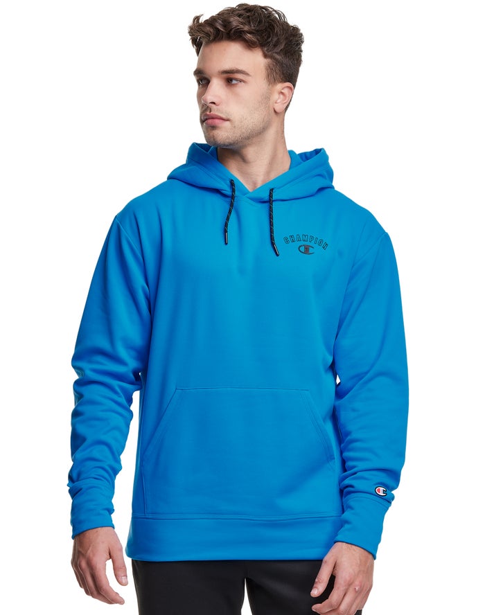 Champion Game Day Block Arch Logo Hoodie Heren - Blauw - Belgie 0764XTCUQ